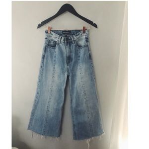 Free People x Neon Blonde wide leg jeans size 24